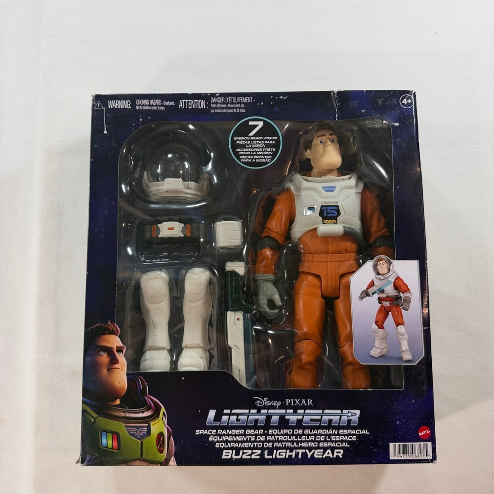 Disney Pixar Lightyear Space Ranger Gear Buzz Lightyear Action Figure Mattel